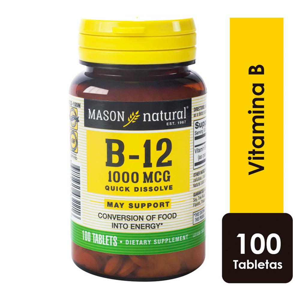 Vitamina B-12 1000mcg - 100 Tabletas Sublinguales