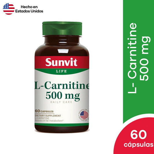 Sunvit L-Carnitine 500 mg - 60 Cápsula
