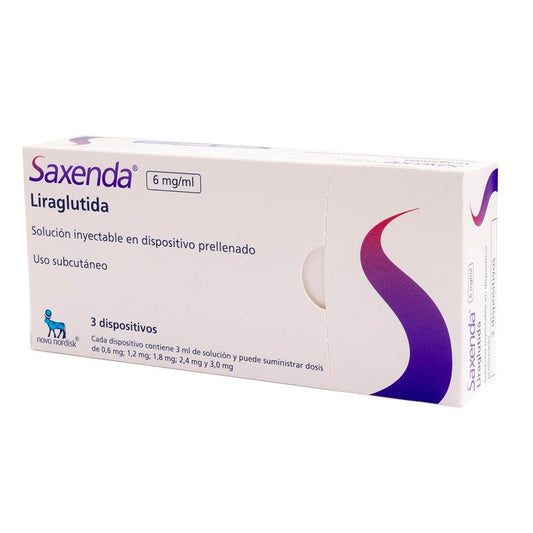 Saxenda 6 mg/ml Solución Inyectable (CAJA 3 UN)