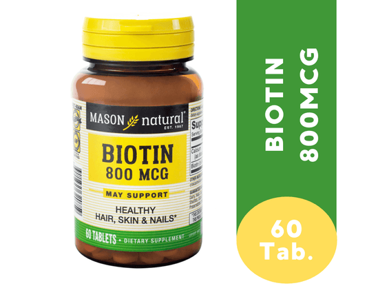 Biotin 800mcg Tabletas - Frasco 60 UN