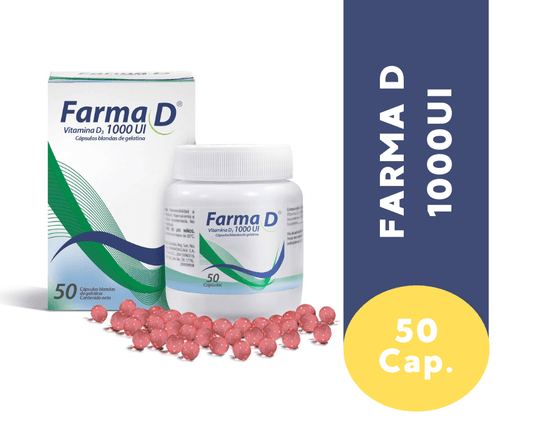 Farma D 1000UI  - 50 Cápsulas blandas