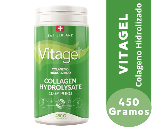 Colágeno Hidrolizado en Polvo Vitagel - Frasco 450 G