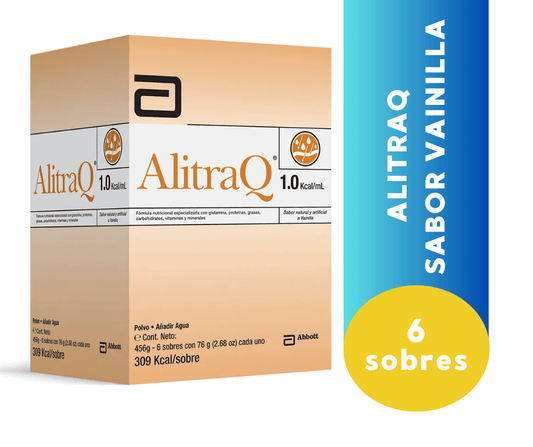 AlitraQ Fórmula Nutricional Sabor Vainilla - Caja con 6 sobres