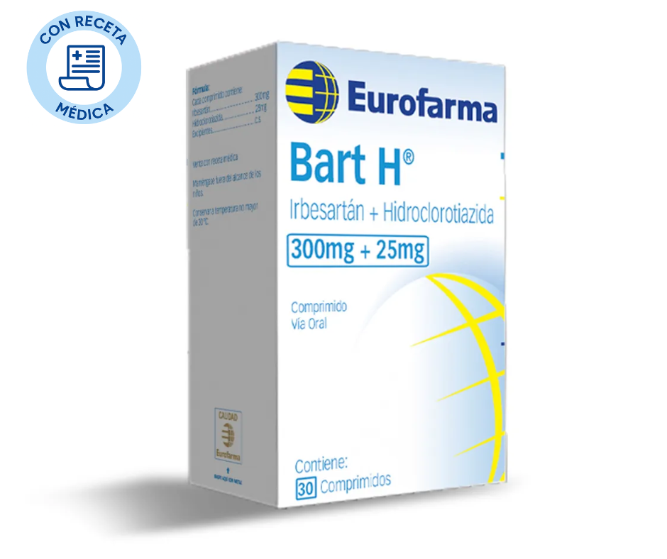 Bart H 300 mg + 25 mg  - 30 Comprimidos