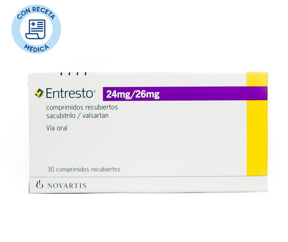 Entresto 24 mg + 26 mg - 30 Comprimidos Recubiertos