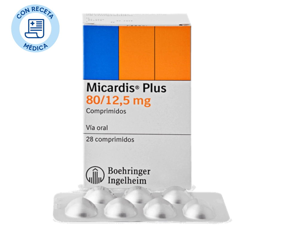 Micardis Plus 80 mg + 12.5 mg - 28 Tabletas