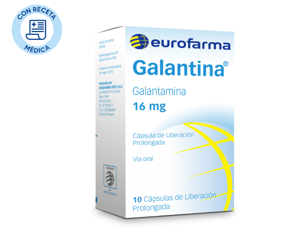 Galantina 16 mg - 10 Cápsulas