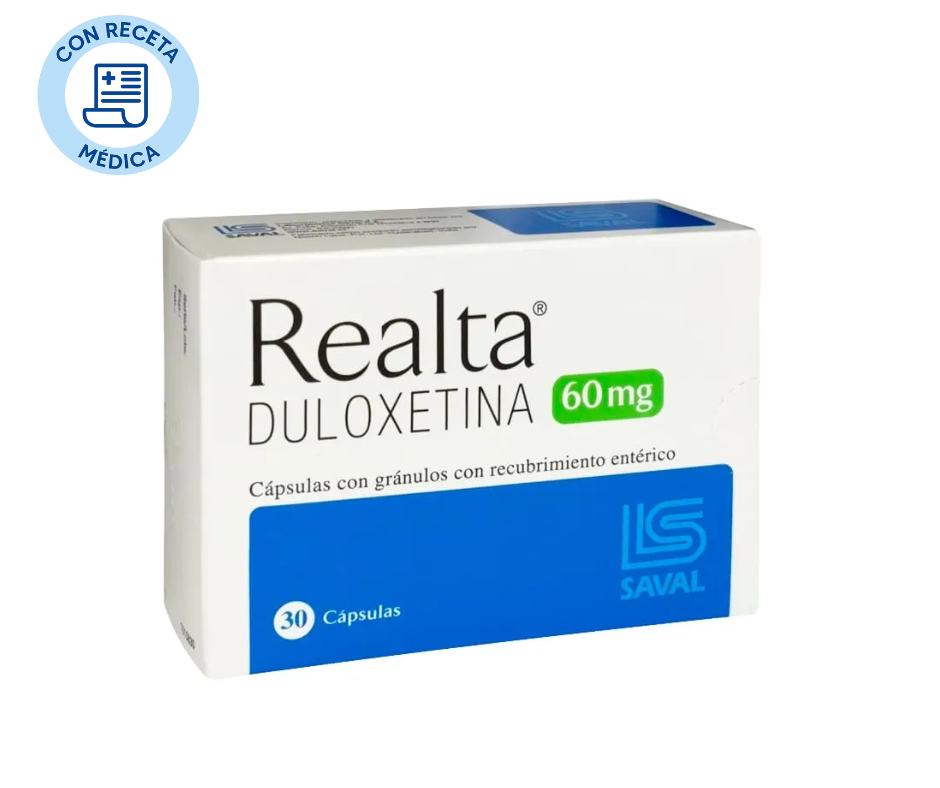 Realta 60 mg  - 30 Cápsulas con Recubrimiento